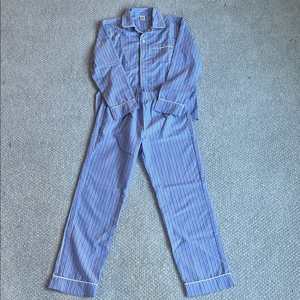 Crewcuts Blue and Red Striped Pajama Set